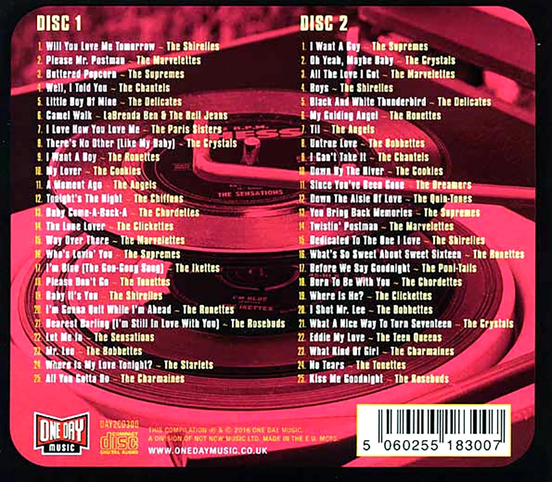 Various - Will You Love Me Tomorrow: The Girl Groups Of The 50s & 60s (50 tracks) (2xCD) (deluxe 3-fold digipak)
