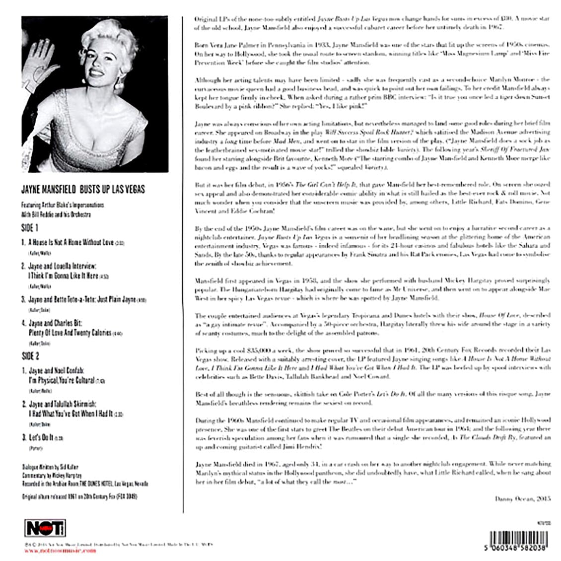 Jayne Mansfield - Busts Up Las Vegas (180g)