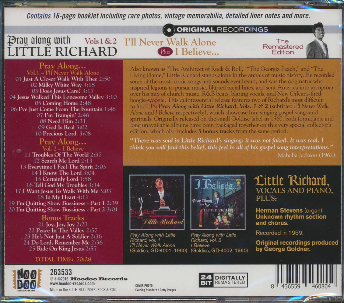 Little Richard - I'll Never Walk Alone + I Believe (incl. large booklet) (remastered)