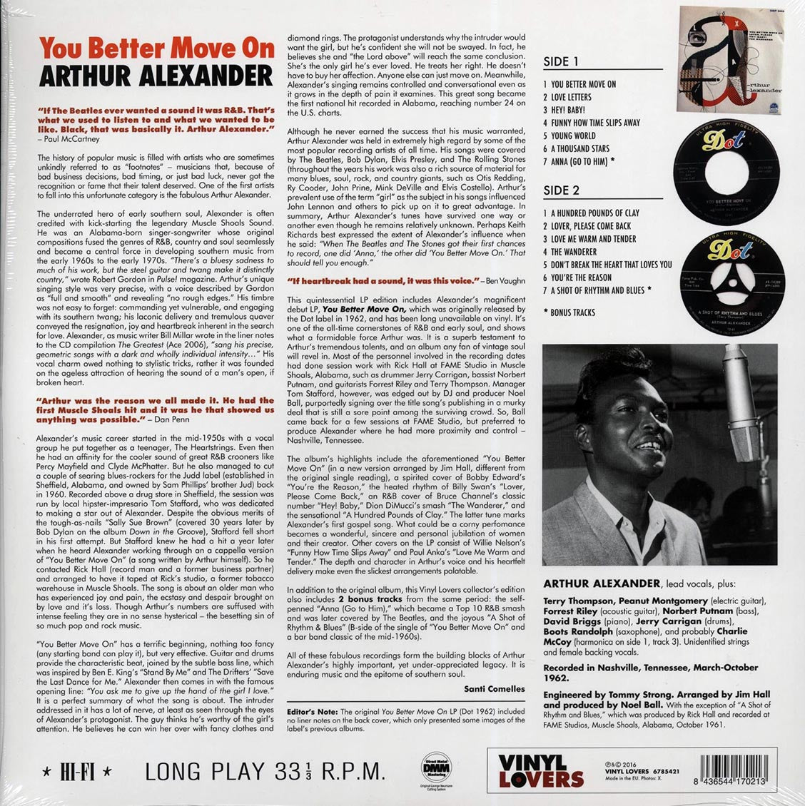 Arthur Alexander - You Better Move On (ltd. ed.) (180g)