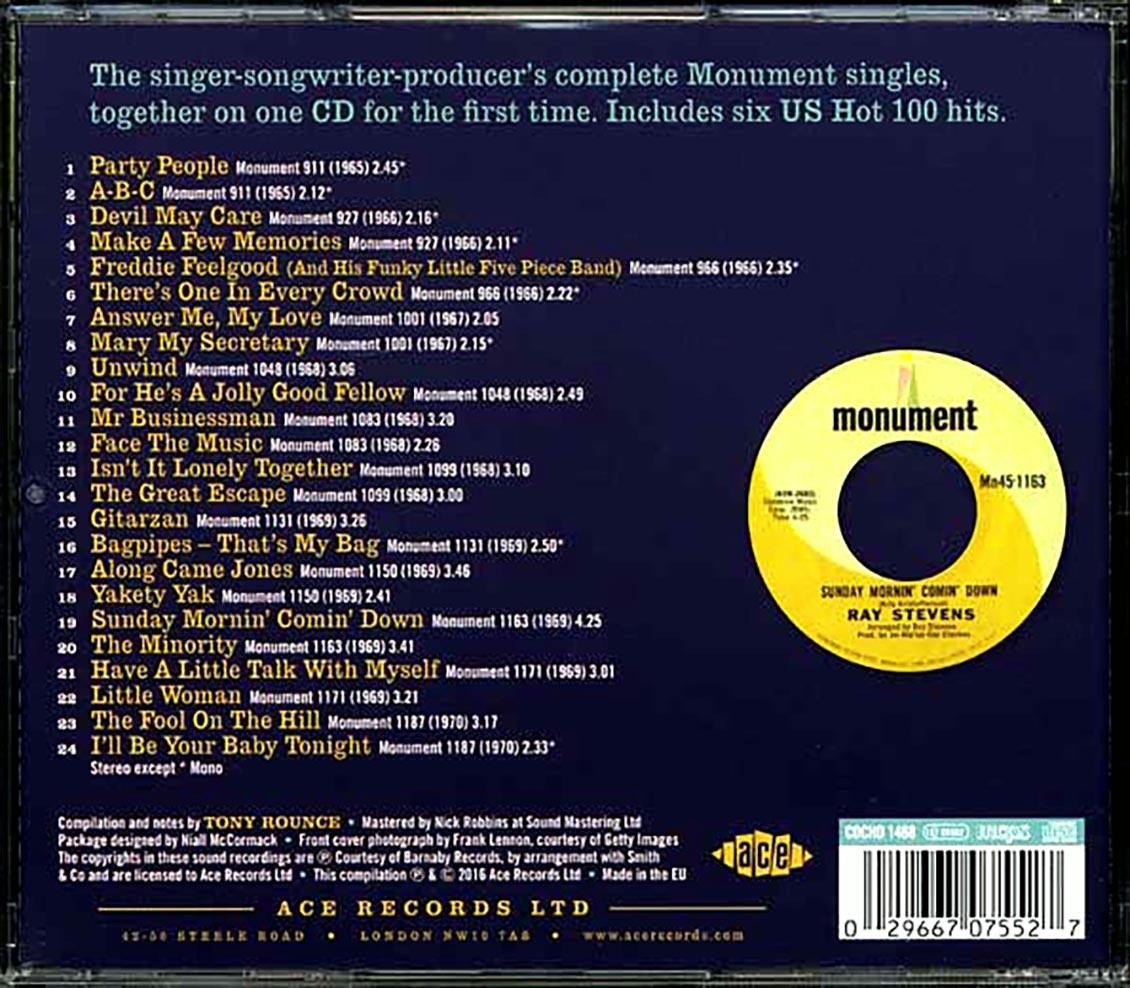 Ray Stevens - Face The Music: The Complete Monument Singles 1965-1970