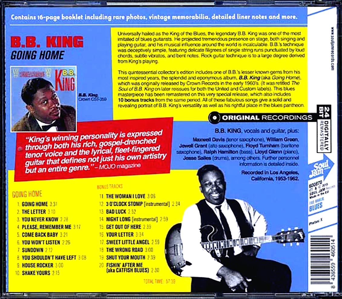 BB King - Going Home (incl. large booklet) (remastered)