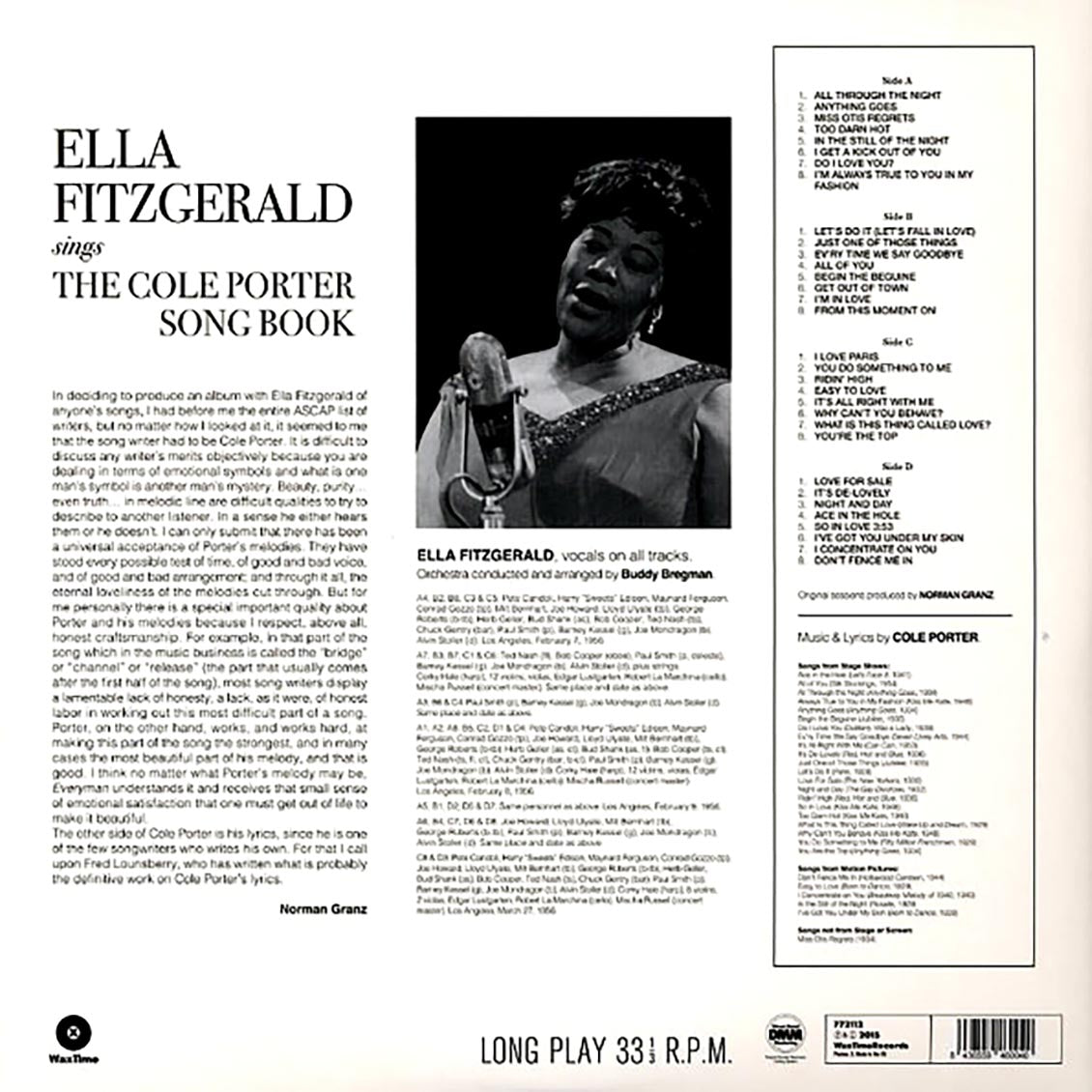 Ella Fitzgerald - Sings The Cole Porter Song Book (ltd. ed.) (2xLP) (180g)