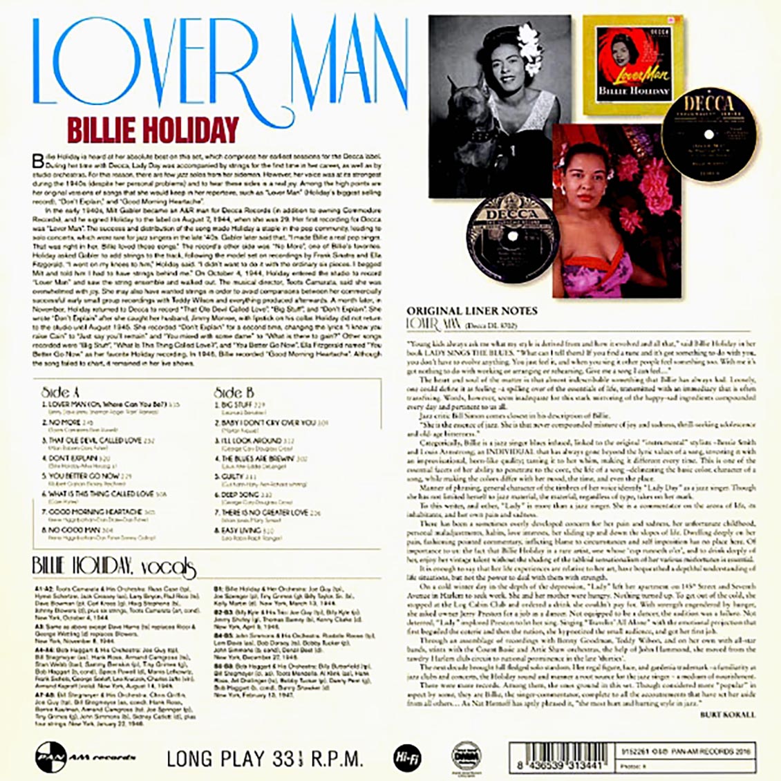 Billie Holiday - Lover Man (ltd. ed.) (180g)