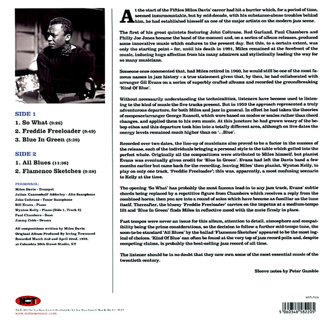 Miles Davis - Kind Of Blue (180g) (colored vinyl)