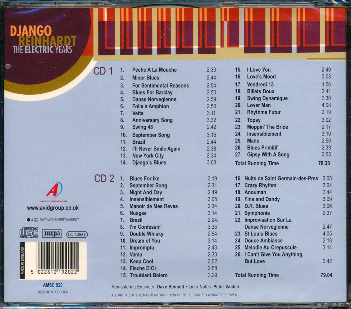 Django Reinhardt - The Electric Years (2xCD)