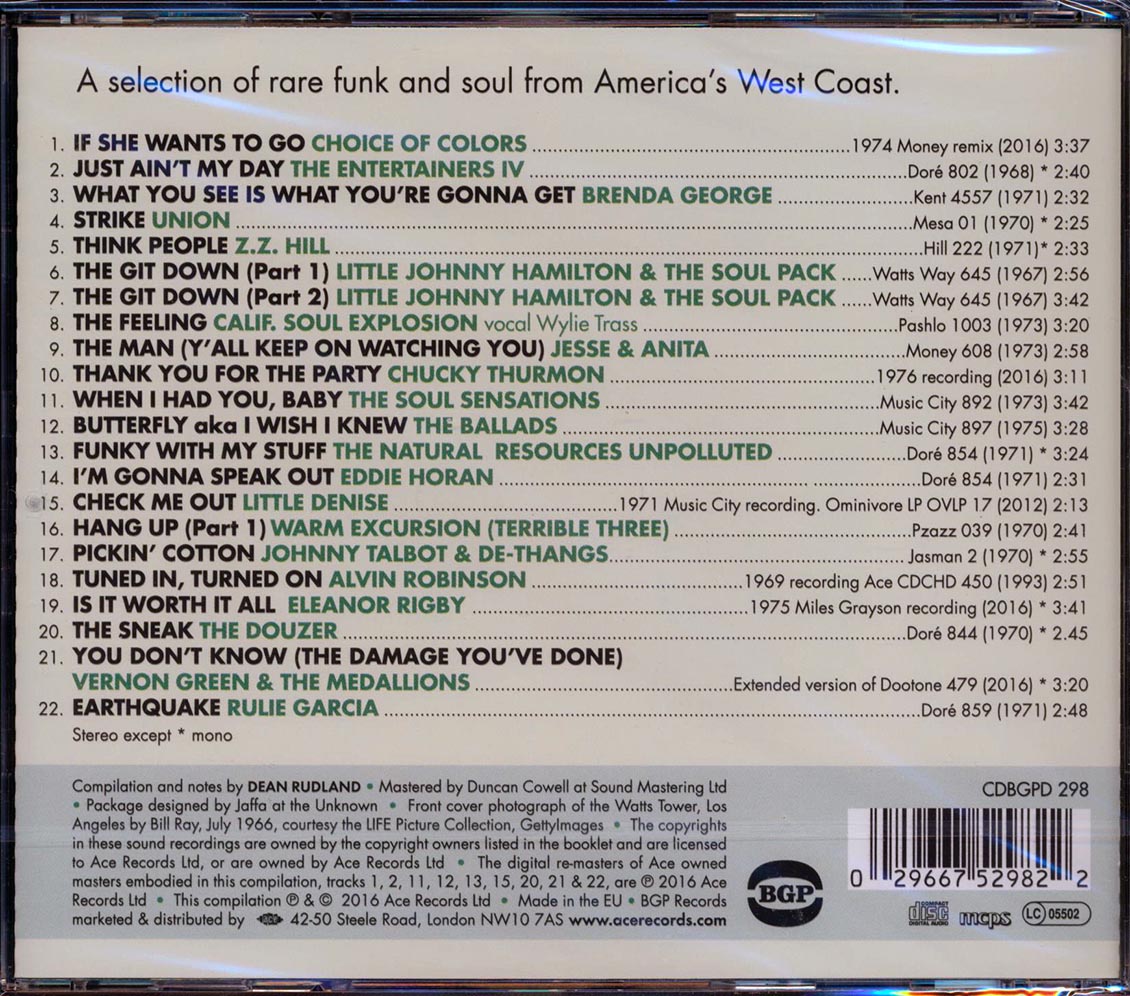 Various - California Soul: Funk & Soul From The Golden State 1967-1976 (incl. large booklet)