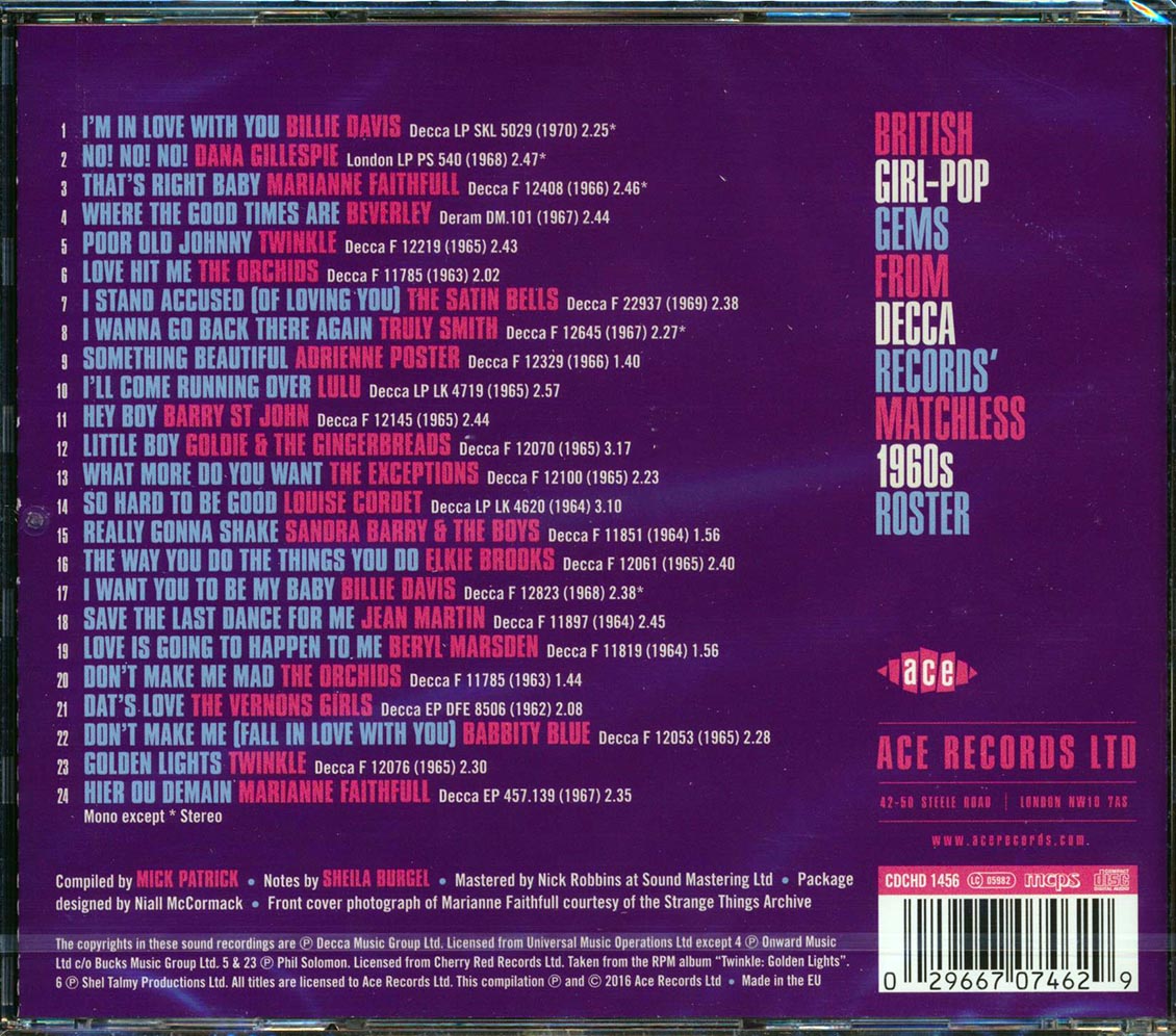 Various - Love Hit Me! Decca Beat Girls 1962-1970