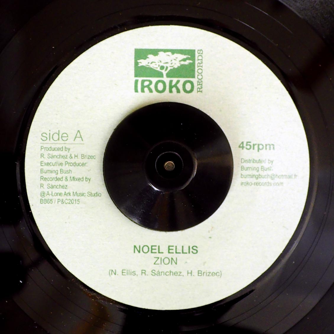 Noel Ellis - Zion  /  Lone Ark Riddim Force - Version