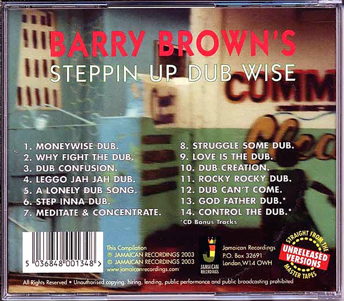 Barry Brown - Steppin Up Dubwise