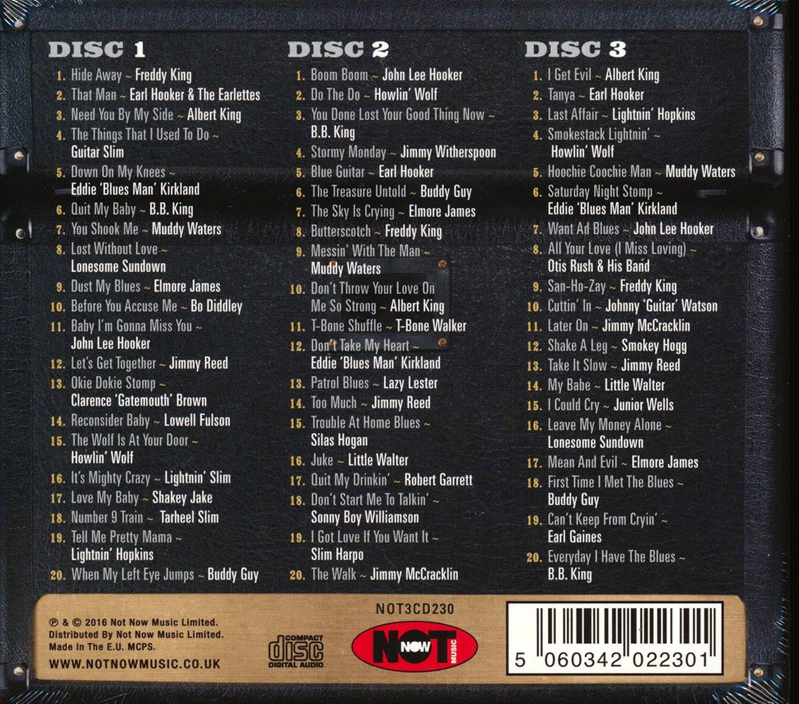 Various - A Stack Of Blues: 60 Original Blues Classics (60 tracks) (3xCD) (deluxe 3-fold digipak)