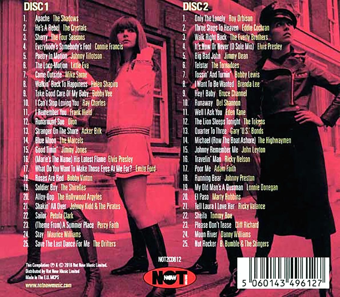 Various - Number 1 Hits Of The 60s (50 tracks) (2xCD)