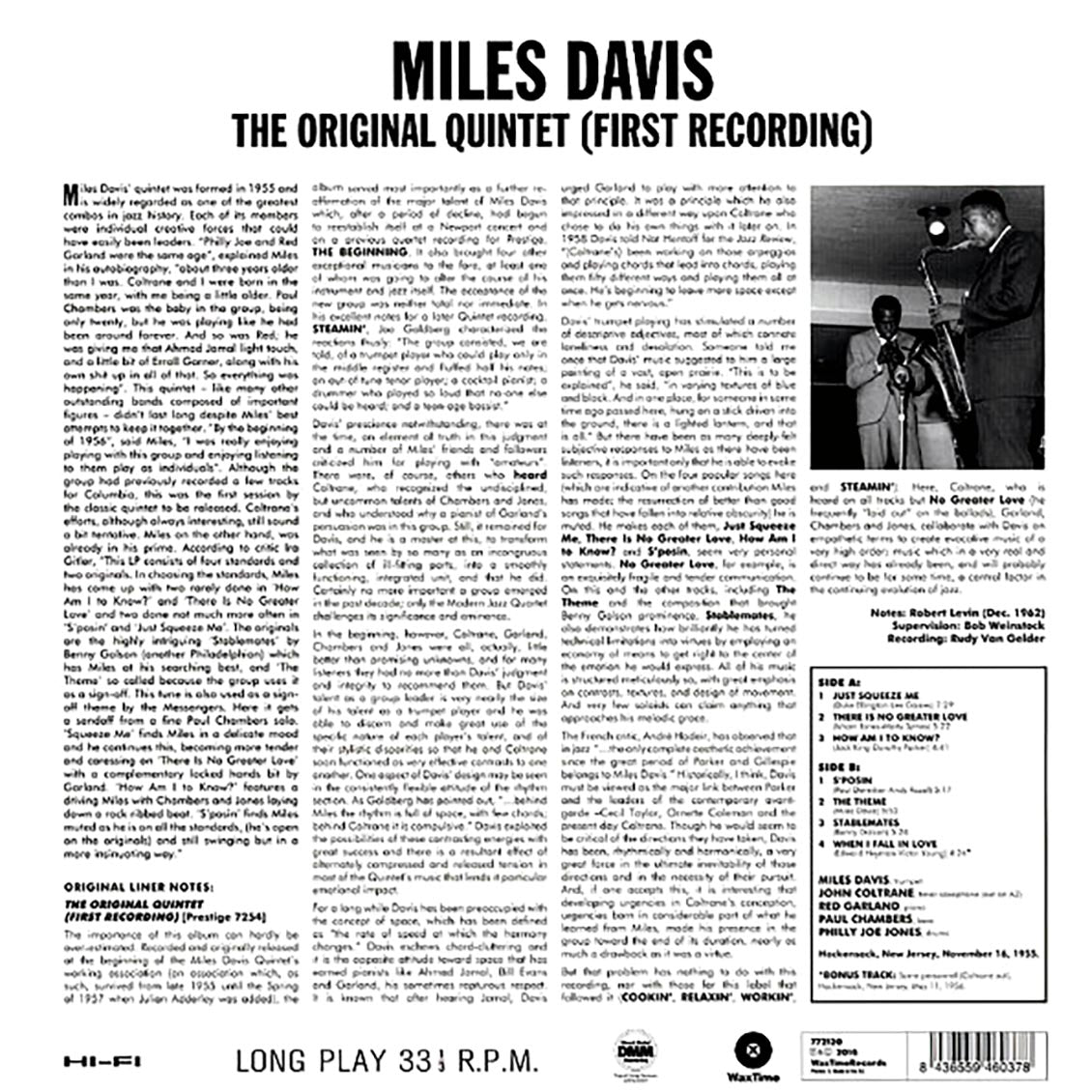 Miles Davis - The Original Quintet (First Recordings) (ltd. ed.) (180g)