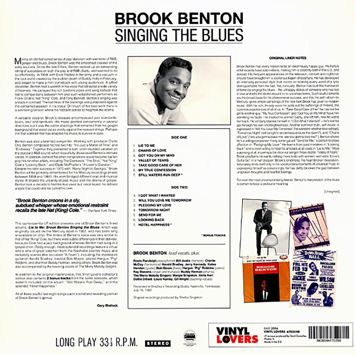Brook Benton - Lie To Me: Singing The Blues (ltd. ed.) (180g)