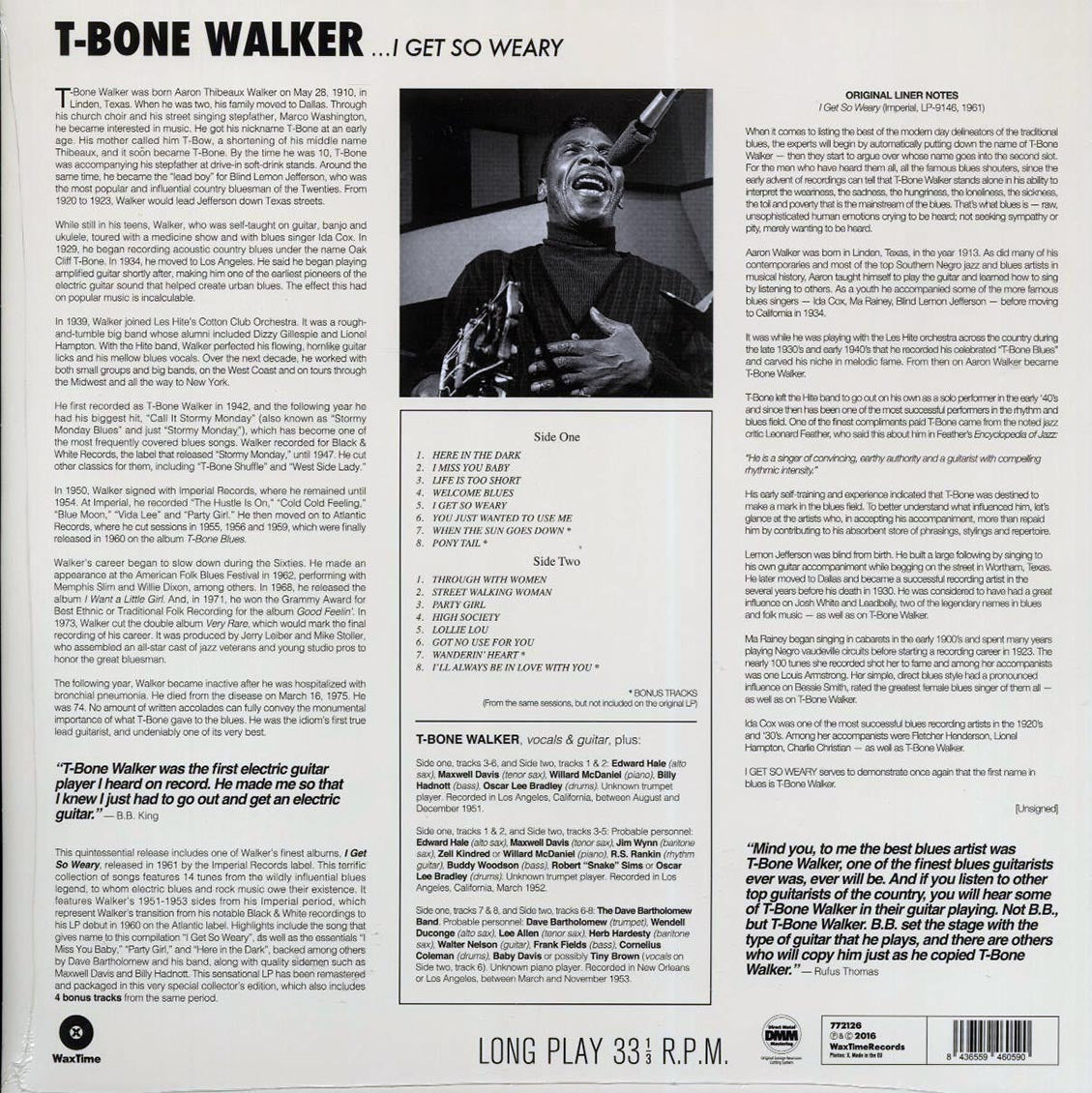 T-Bone Walker - I Get So Weary (ltd. ed.) (180g)
