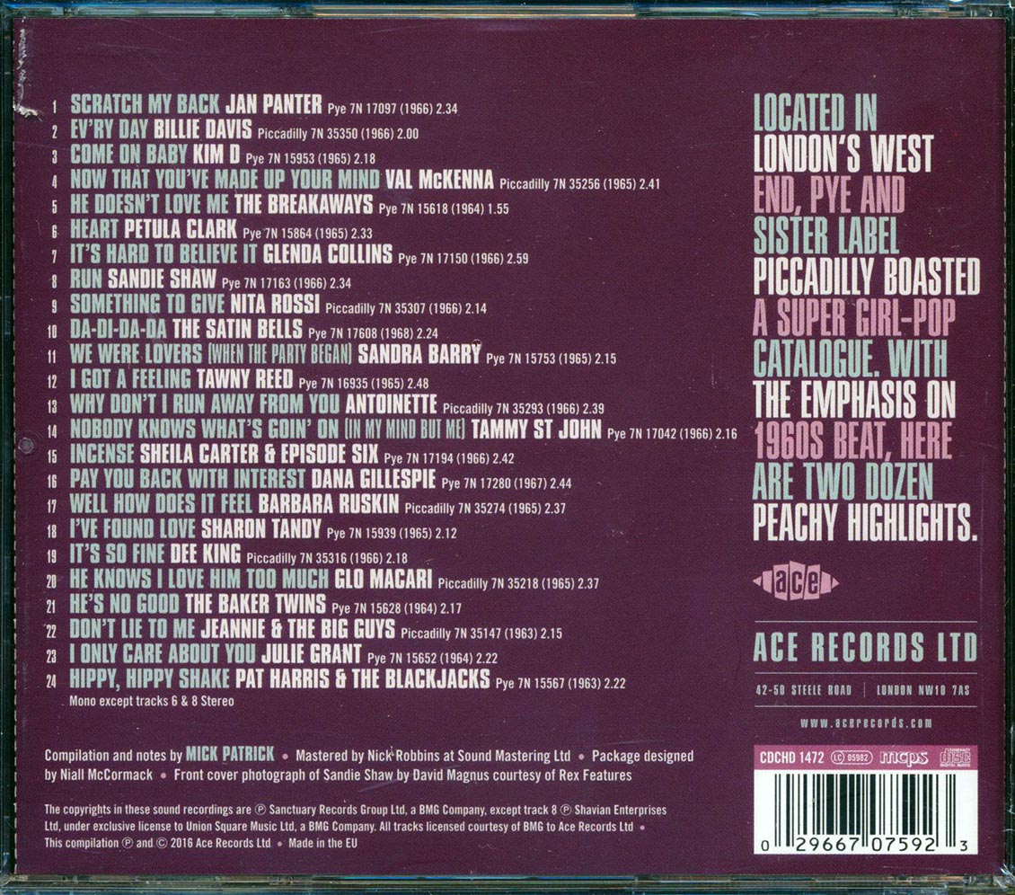Various - Scratch My Back! Pye Beat Girls 1963-1968 (24 tracks)