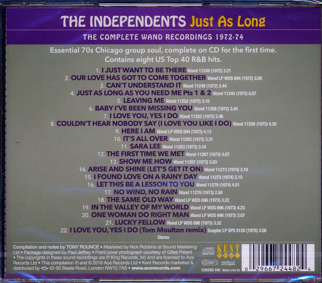 The Independents - Just As Long: The Complete Wand Recordings 1972-74
