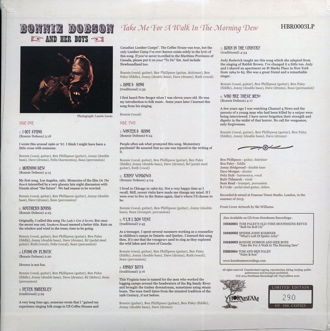 Bonnie Dobson & Her Boys - Take Me For A Walk In The Morning Dew (ltd. 500 copies made) (incl. mp3)