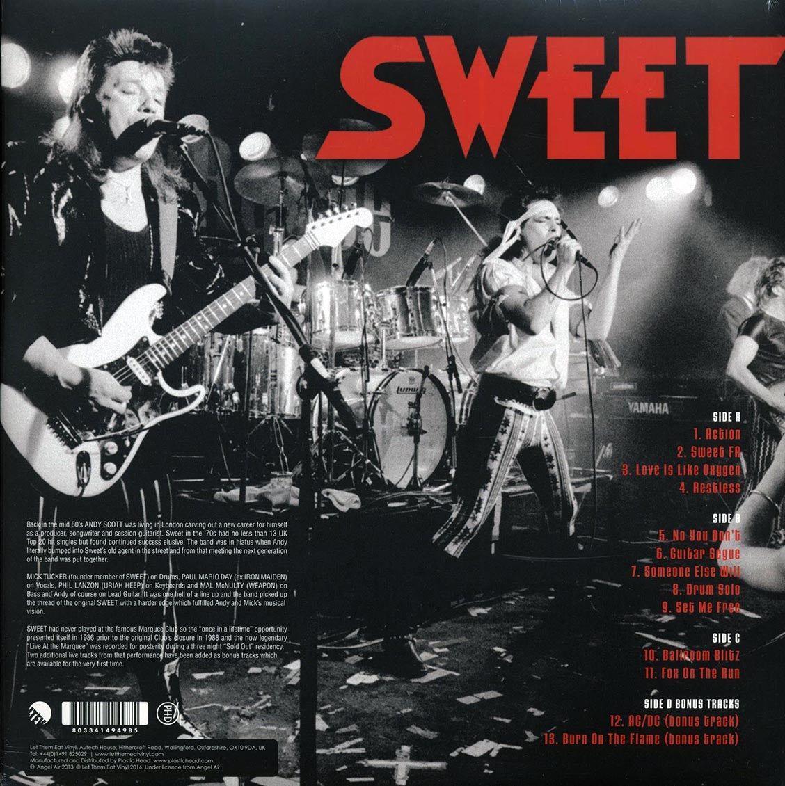 Sweet - Live At The Marquee 1986 (ltd. ed.) (2xLP) (colored vinyl)