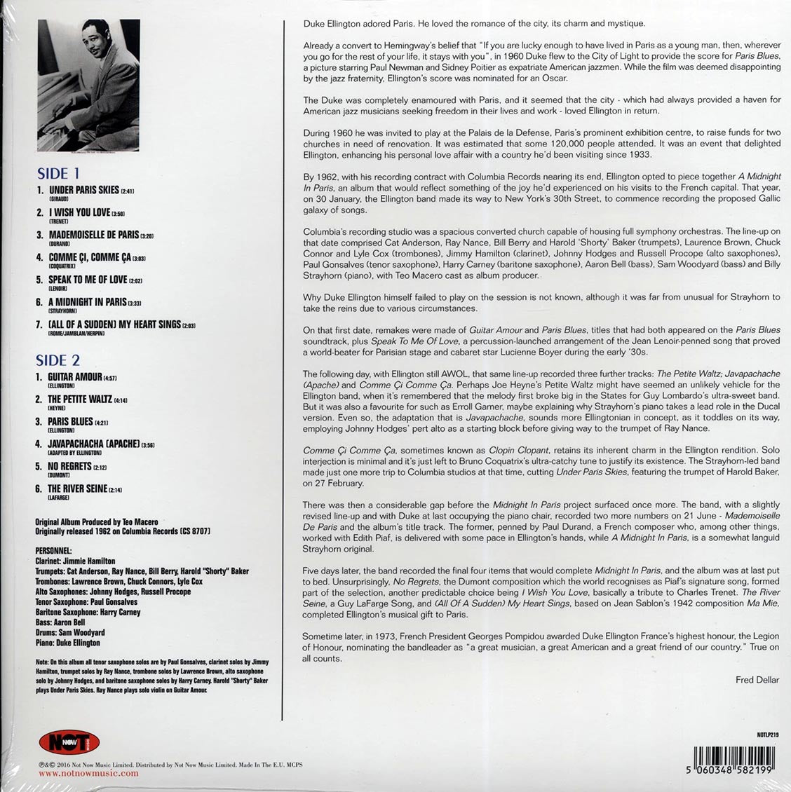 Duke Ellington - Midnight In Paris (180g)