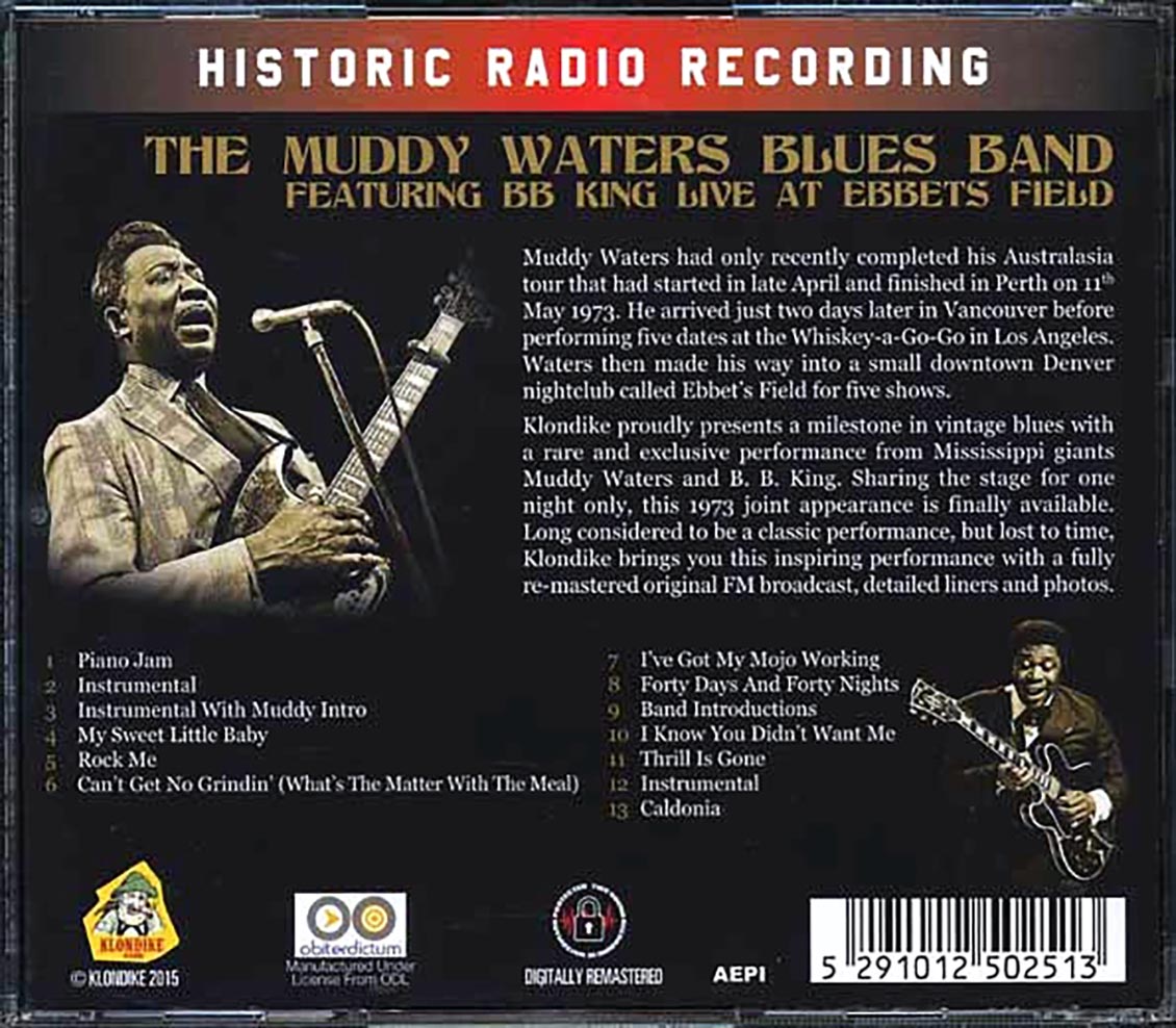 Muddy Waters Blues Band, BB King - Live At Ebbets Field 1973 (remastered)