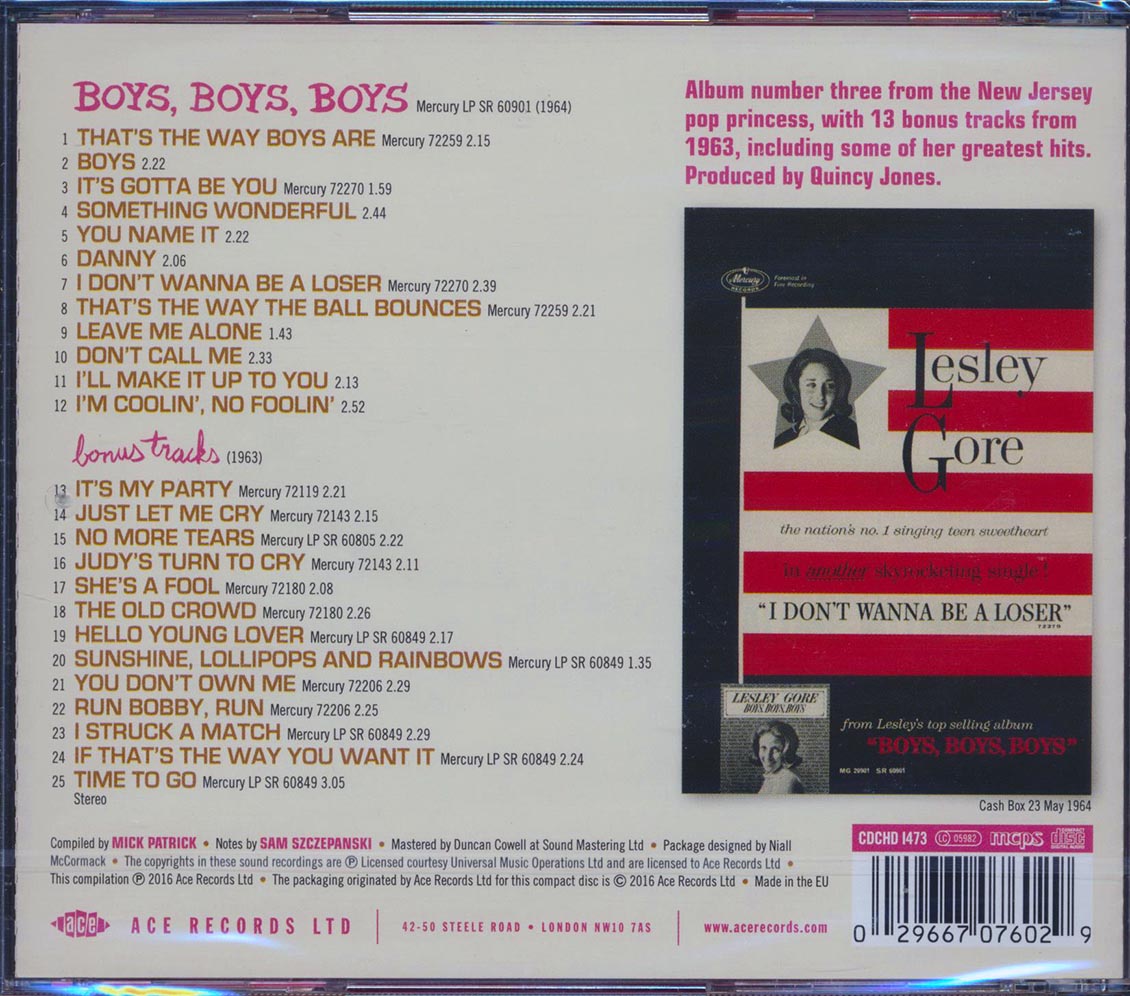 Lesley Gore - Boys, Boys, Boys