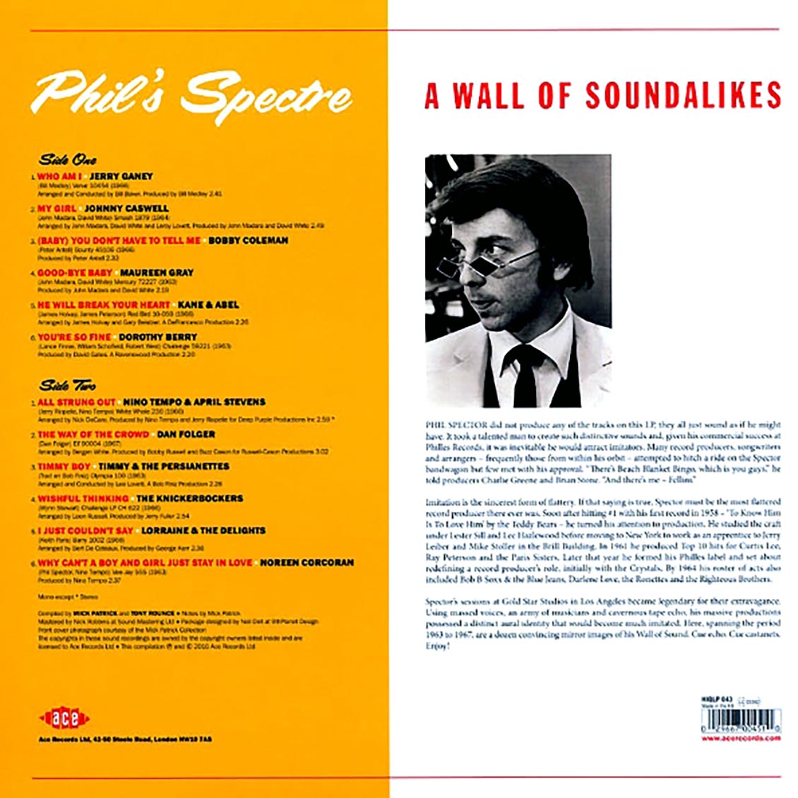 Jerry Ganey, The Knickerbockers, Johnny Caswell, Etc. - Phil's Spectre: A Wall Of Soundalikes (180g) (colored vinyl)