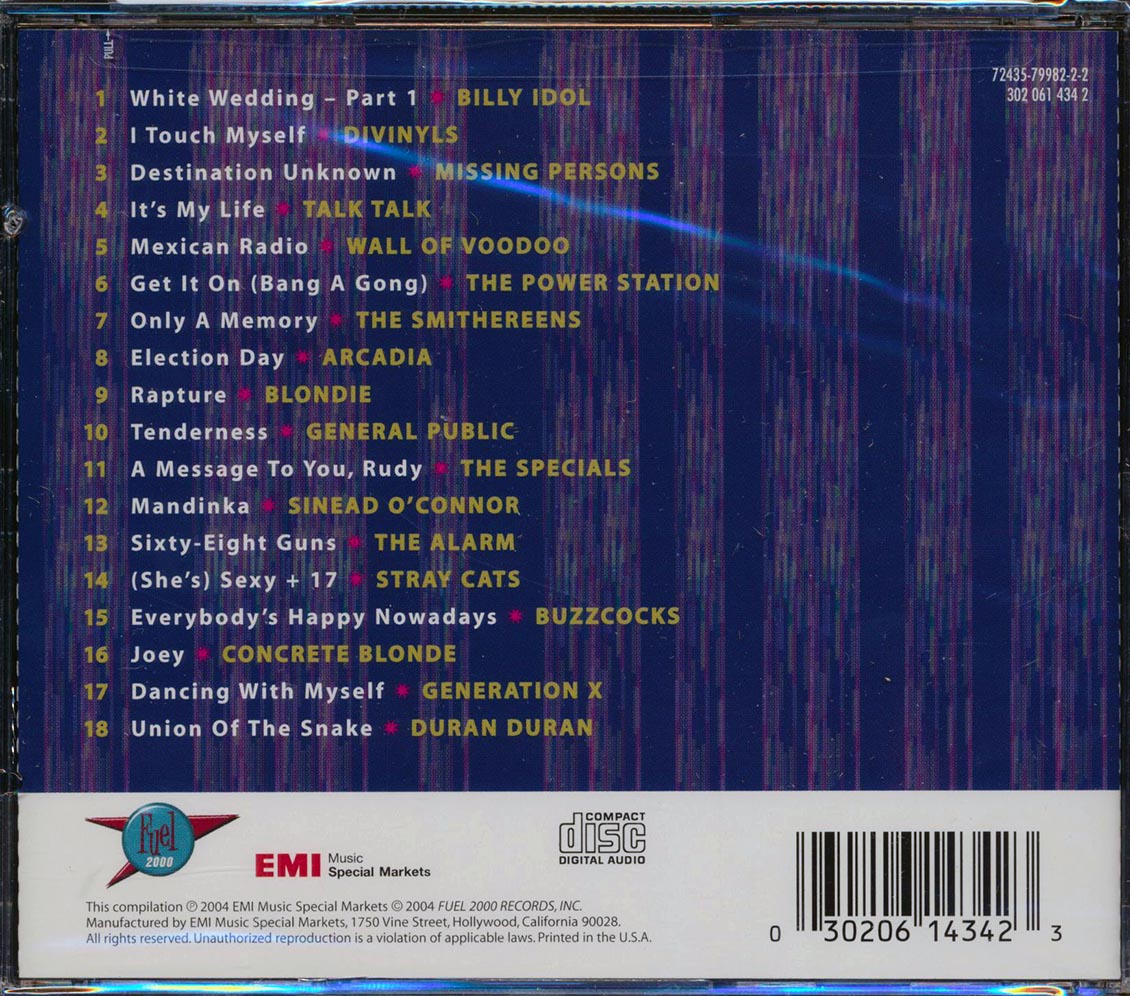 Duran Duran, Billy Idol, Blondie, Stray Cats, Etc. - Absolutely The Best Of Modern Rock: 18 Hits (marked/ltd stock)