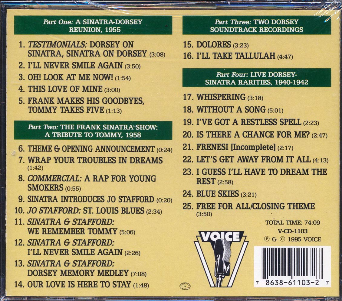 Frank Sinatra - This One's For Tommy (With Tommy Dorsey, Jo Stafford)