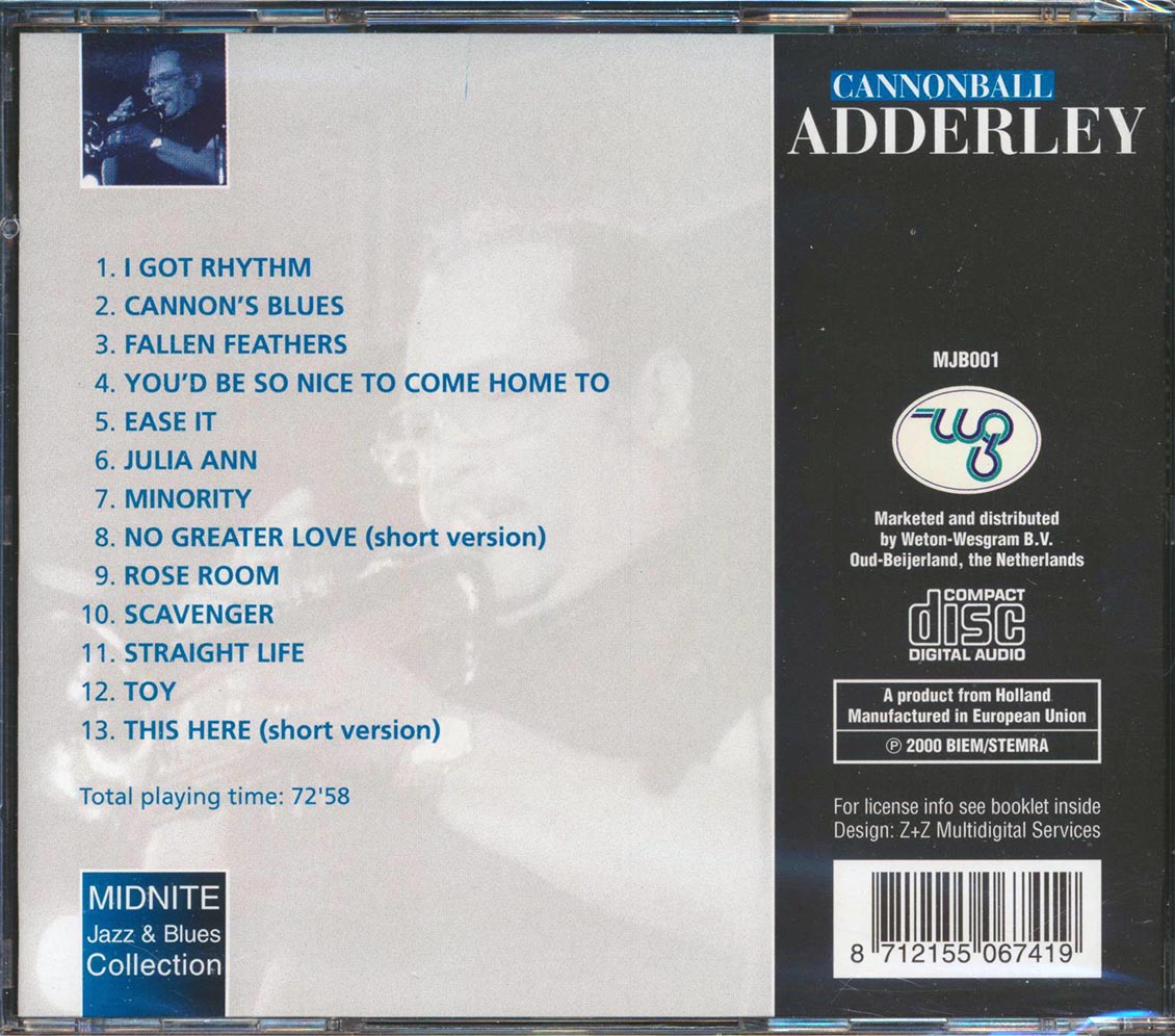 Cannonball Adderley - Bebop Jazz Classics