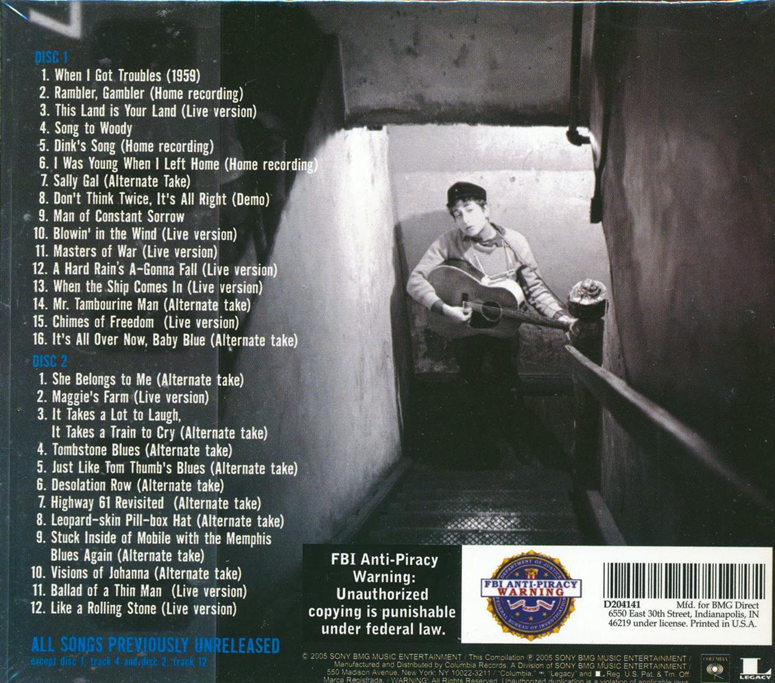 Bob Dylan - No Direction Home: The Soundtrack, Bootleg Series Volume 7 (28 tracks) (2xCD) (deluxe edition)