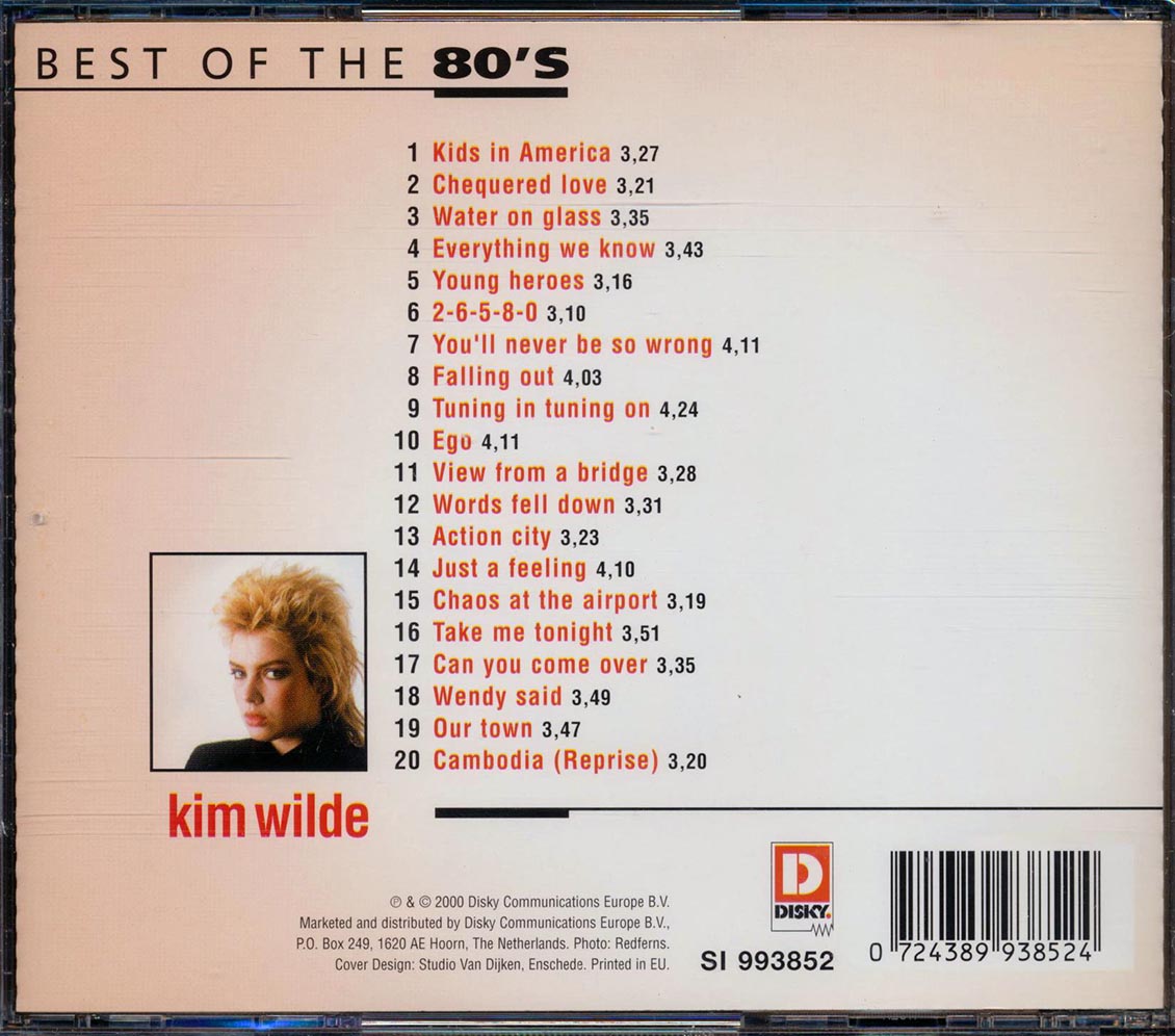 Kim Wilde - Best Of The 80's (20 tracks)