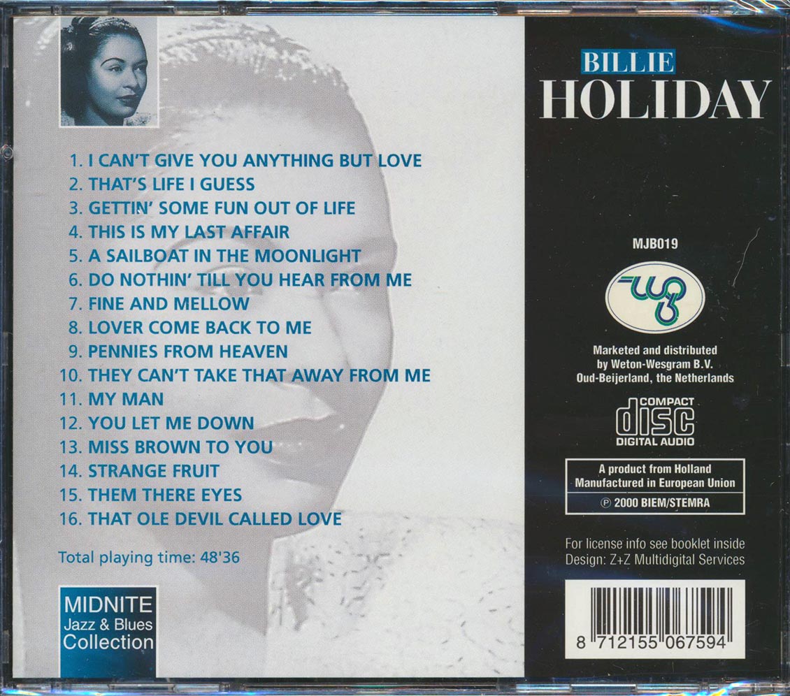 Billie Holiday - Angel Of Harlem