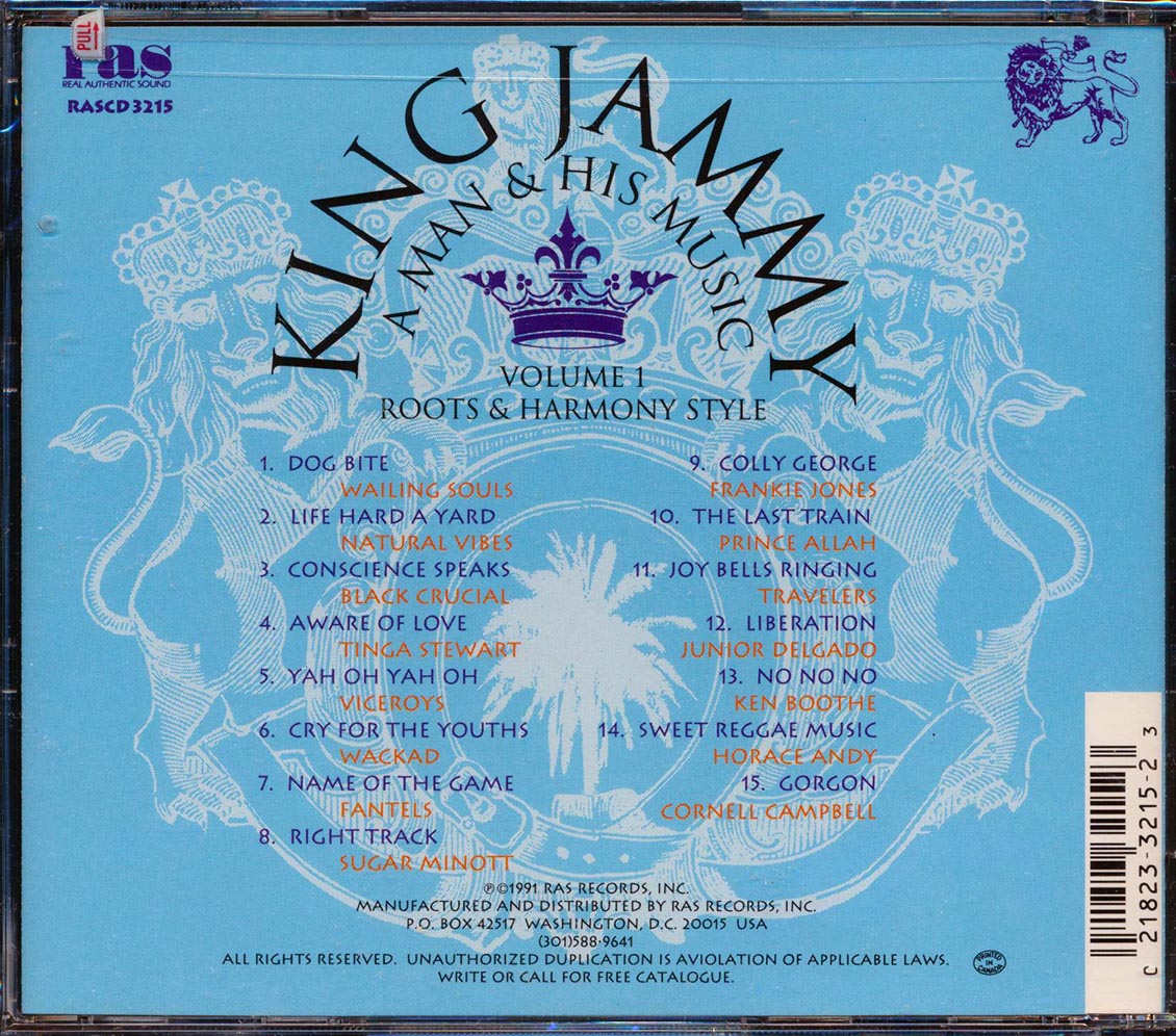 Wailing Souls, The Viceroys, Horace Andy, Etc. - King Jammy A Man & His Music Volume 1 Roots & Harmony Style (marked/ltd stock)