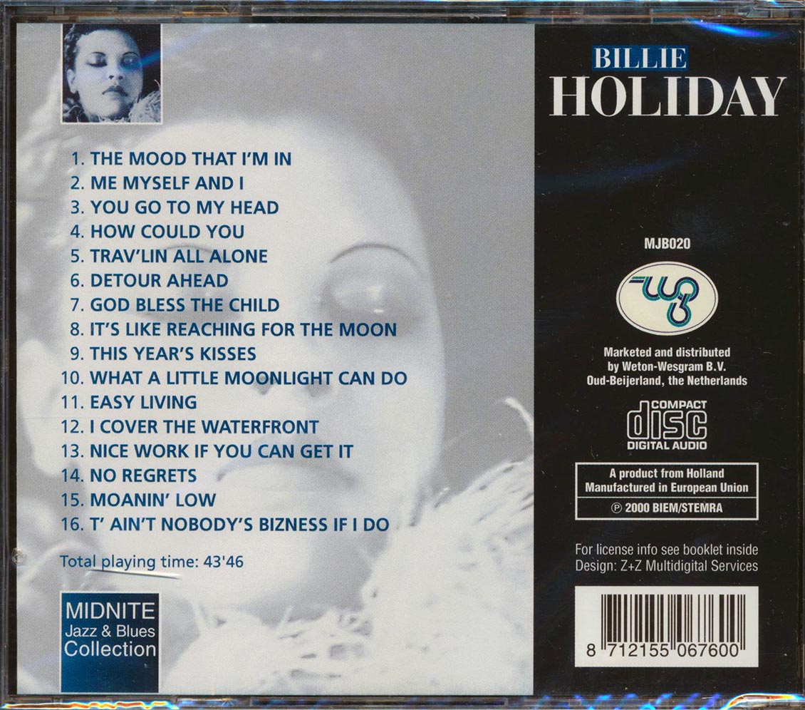 Billie Holiday - The Voice Of Jazz
