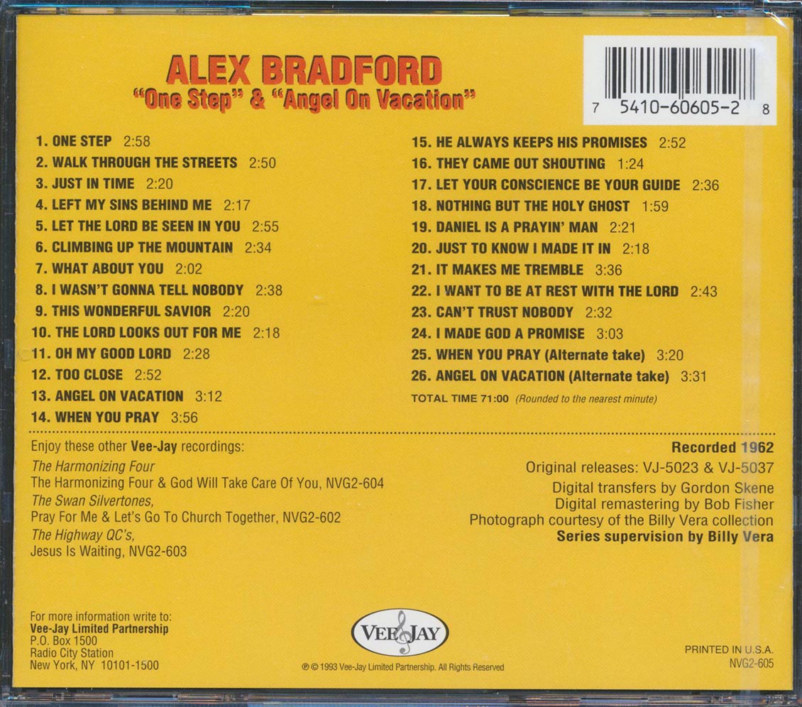 Alex Bradford - One Step & Angel On Vacation (26 tracks)