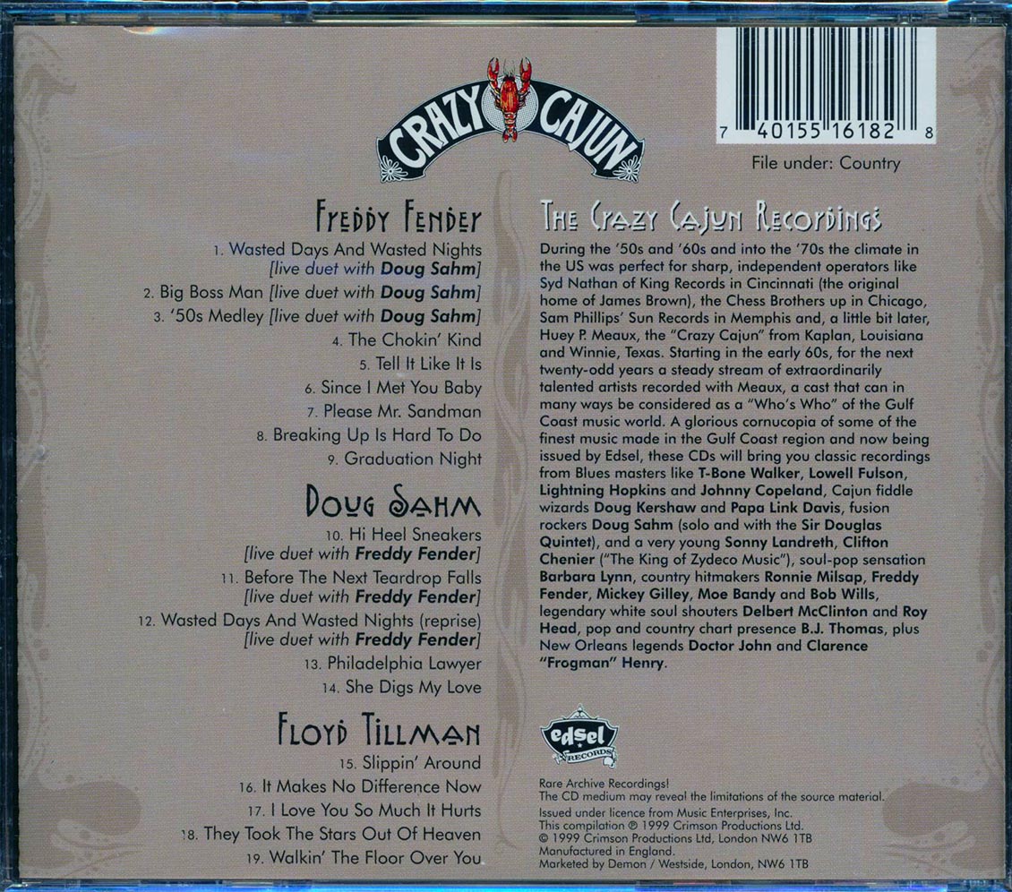 Freddy Fender, Doug Sahm, Floyd Tillman - Crazy Cajun's Cosmic Cowboys