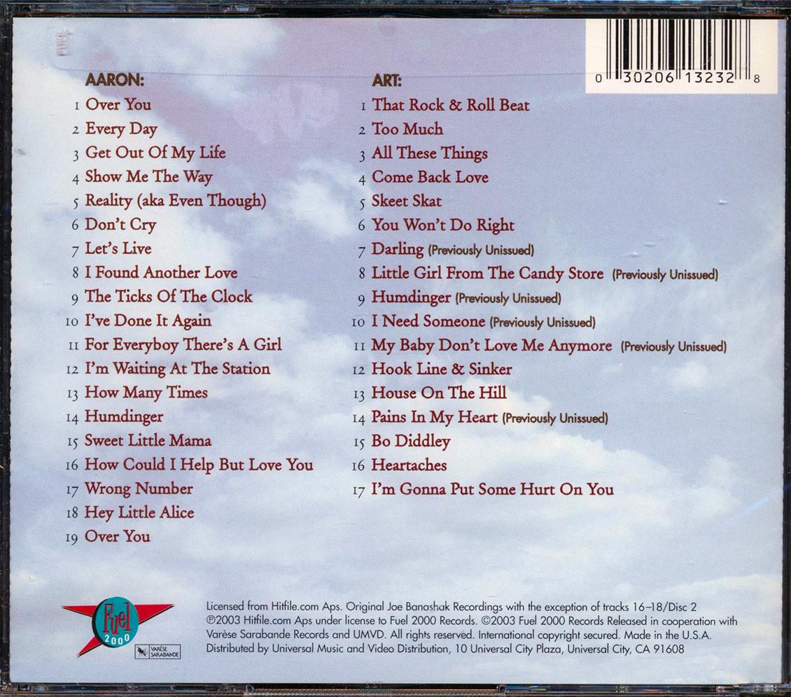 Aaron & Art Neville - Brother To Brother (36 tracks) (2xCD) (remastered)