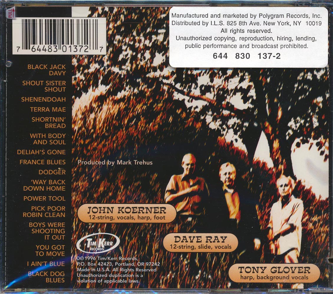 Koerner Ray & Glover - One Foot In The Groove (marked/ltd stock)