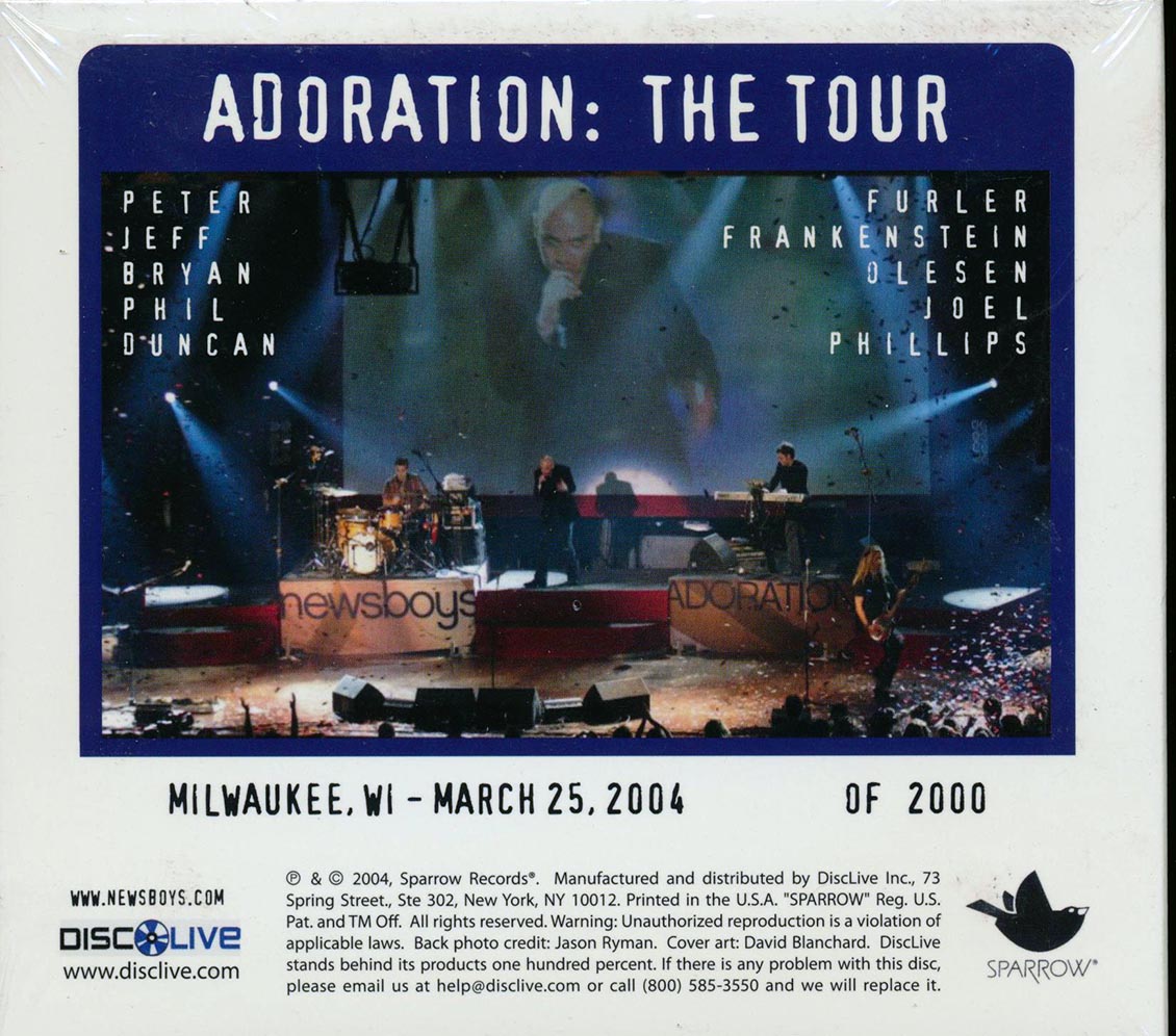 Newsboys - Adoration: The Tour, Live In Milwaukee, Wisconsin, 03.25.04 (numbered ltd.ed.) (2xCD)
