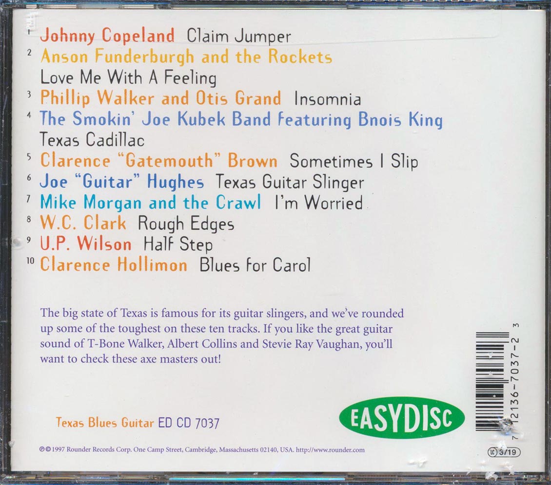 Clarence Gatemouth Brown, Johnny Copeland, Joe Guitar Hughes, Etc. - Texas Blues Guitar (marked/ltd stock)