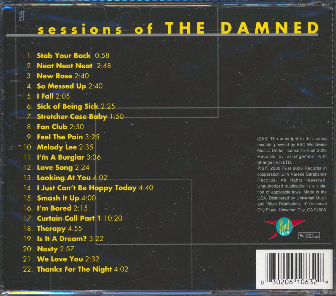 The Damned - Sessions Of The Damned (marked/ltd stock)