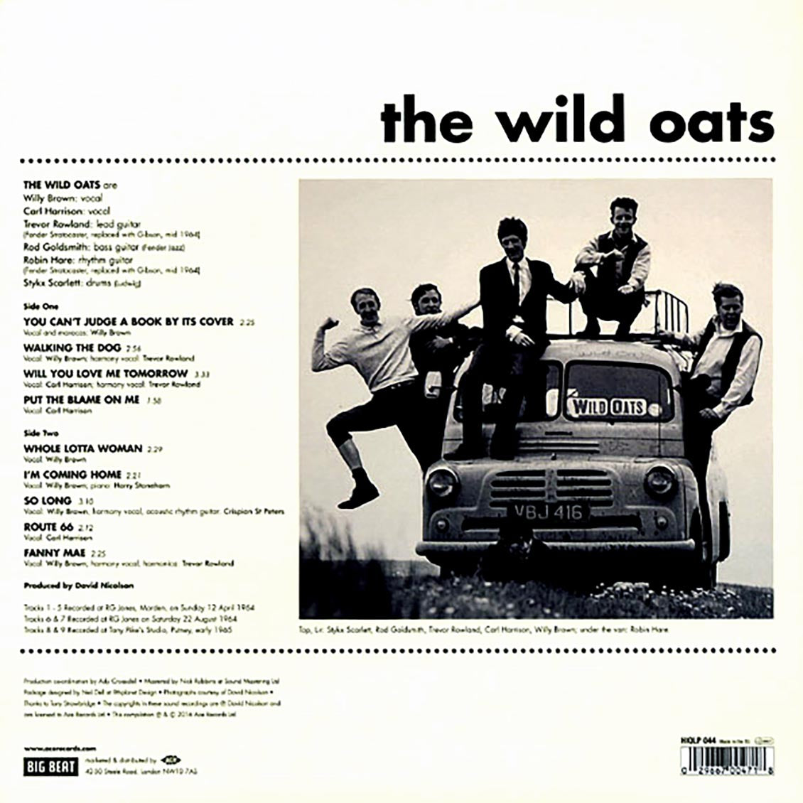 The Wild Oats - The Wild Oats (10")