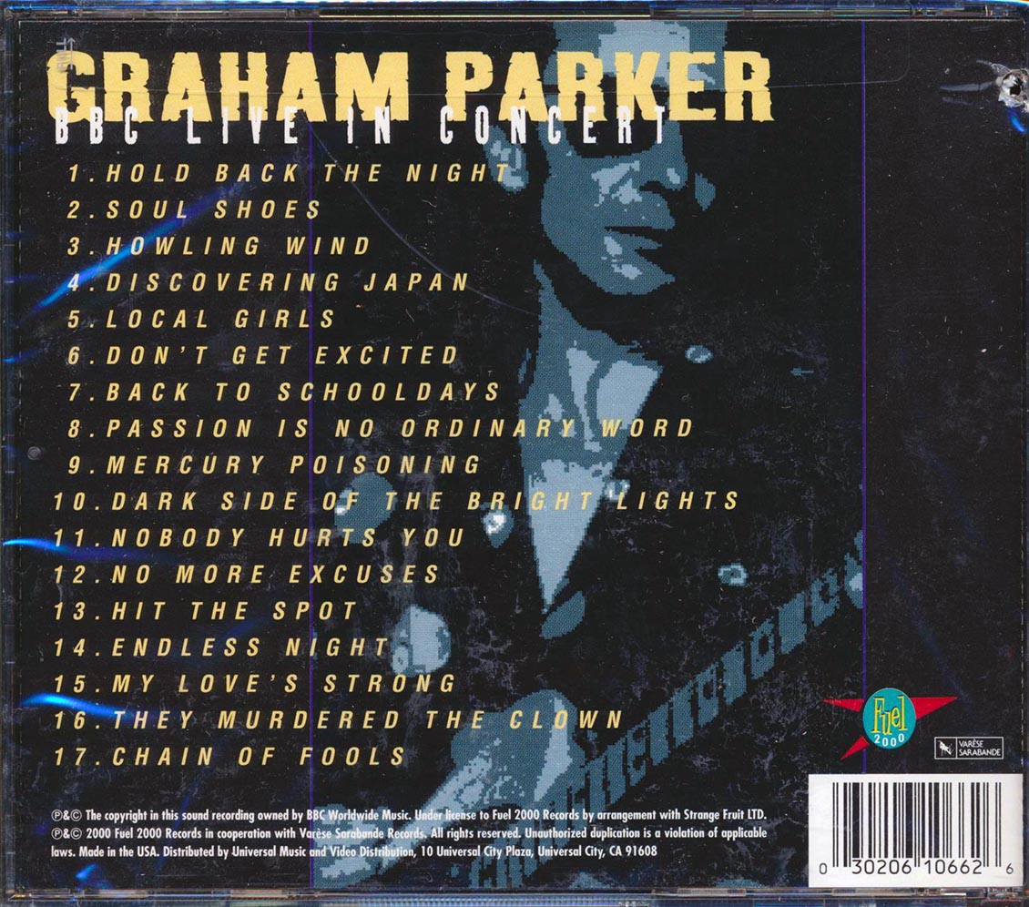Graham Parker - BBC Live In Concert (marked/ltd stock)