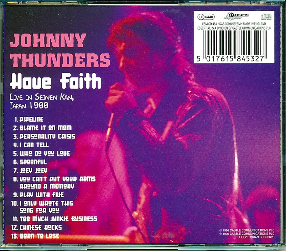 Johnny Thunders - Have Faith: Live In Seinen Kan, Japan 1988