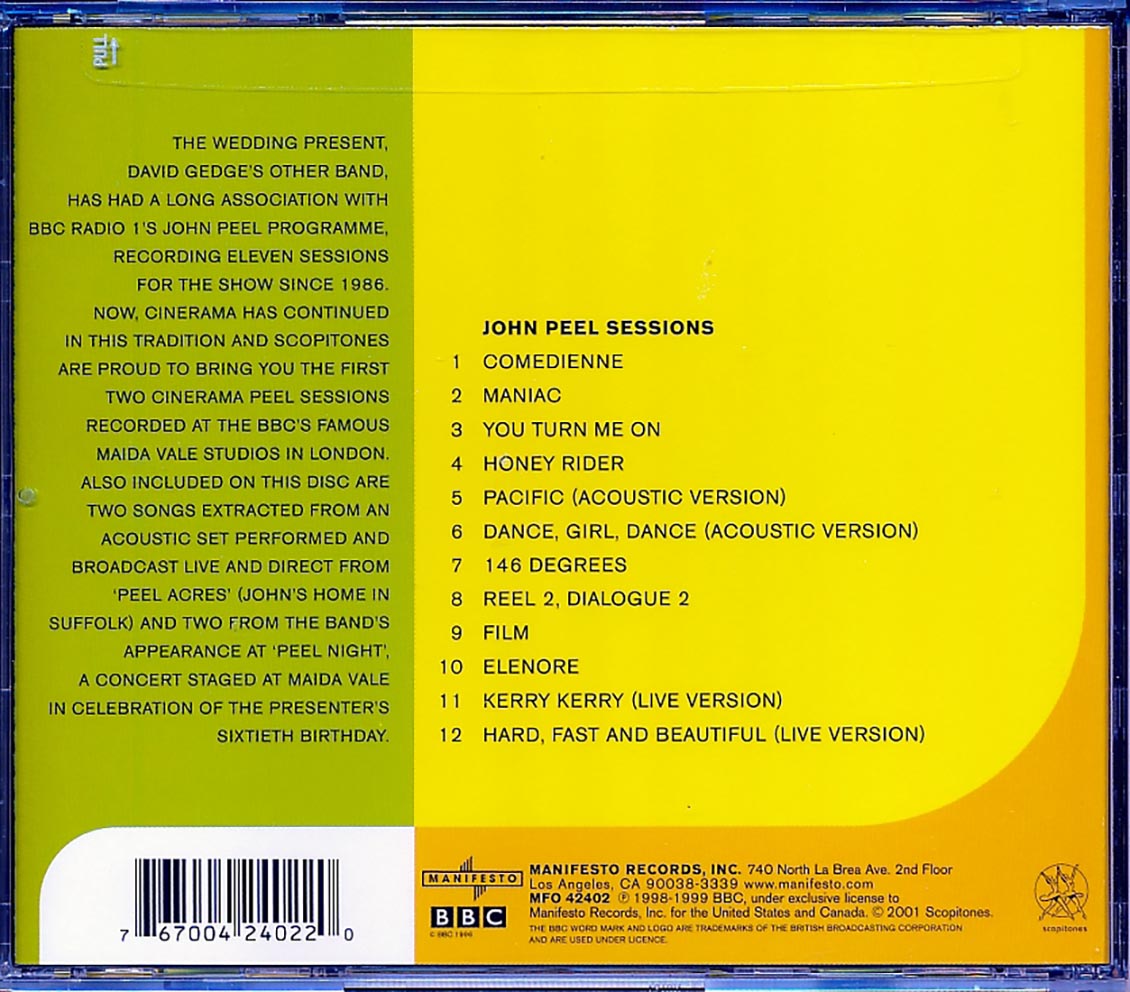 Cinerama - John Peel Sessions