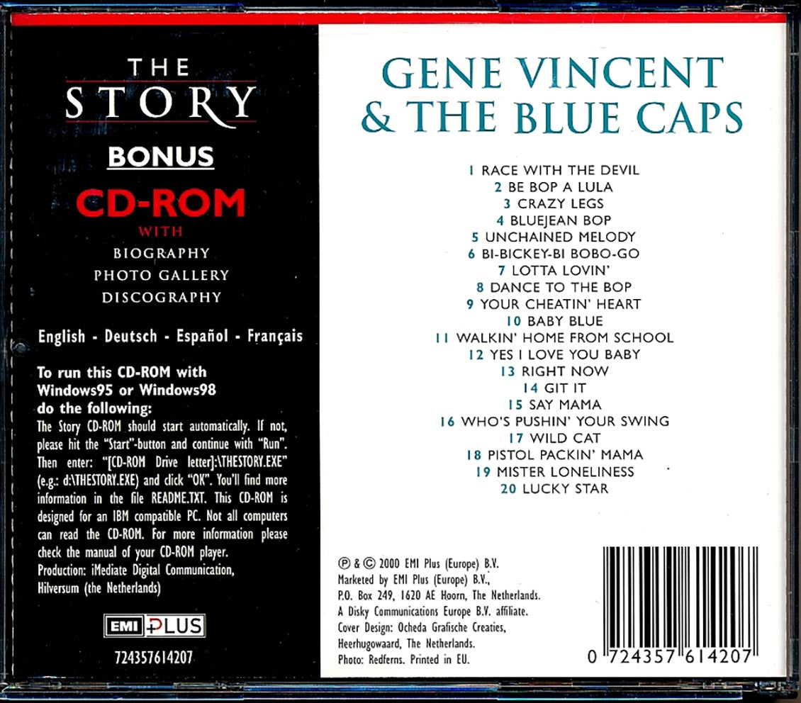 Gene Vincent & The Blue Caps - The Story (20 tracks) (2xCD)