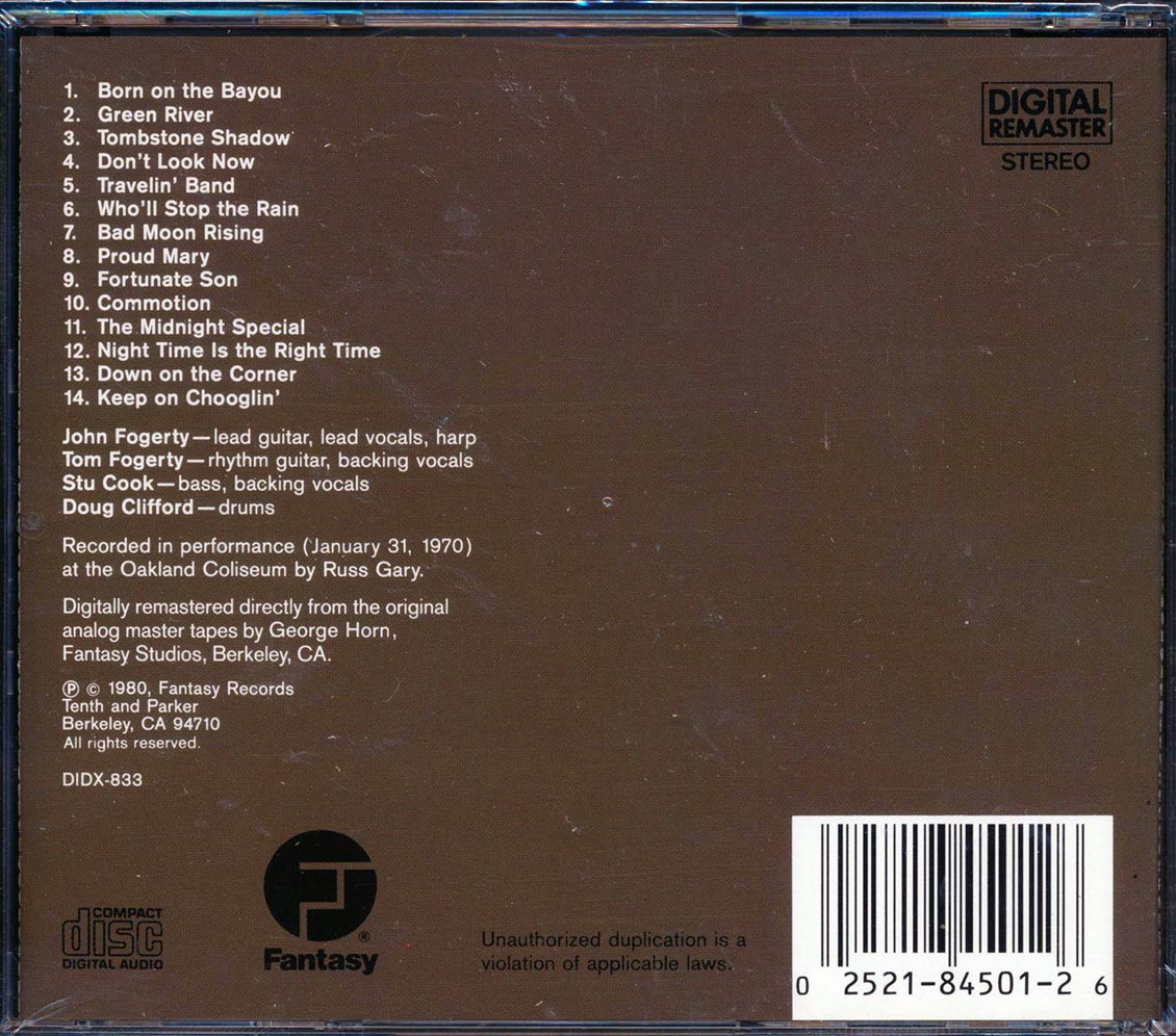 Creedence Clearwater Revival - The Concert (marked/ltd stock)