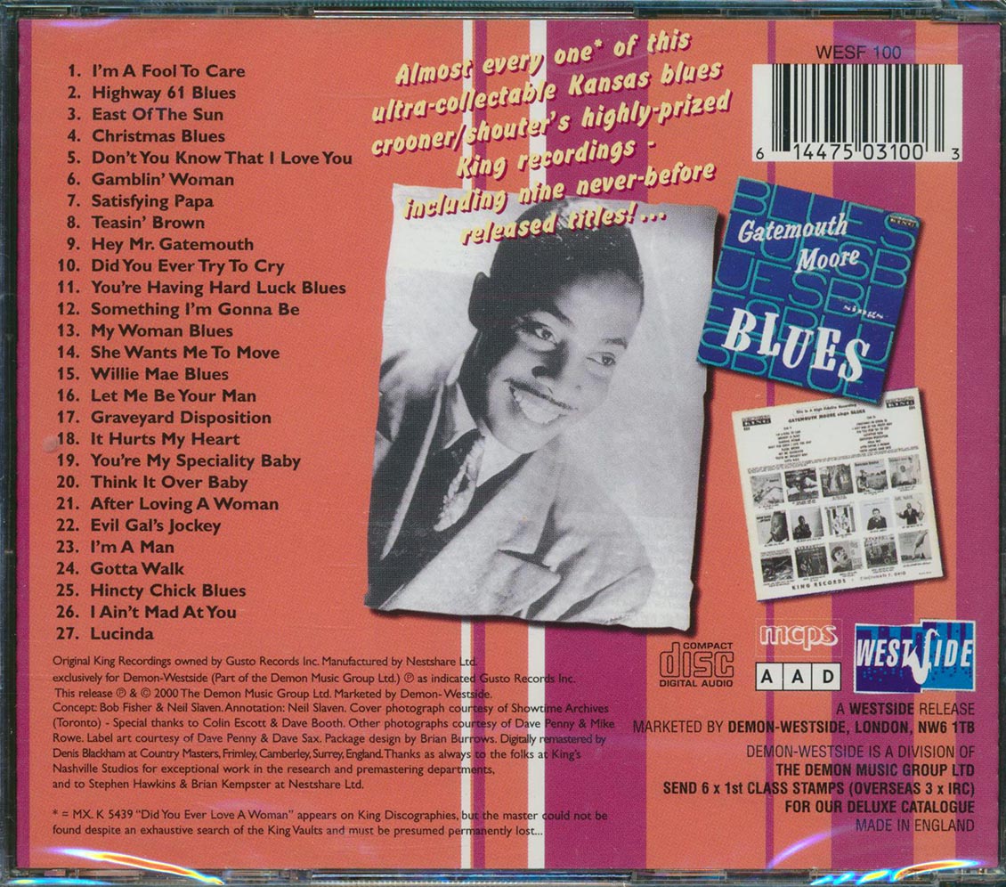 Gatemouth Moore - Hey Mr. Gatemouth: Complete King Recordings