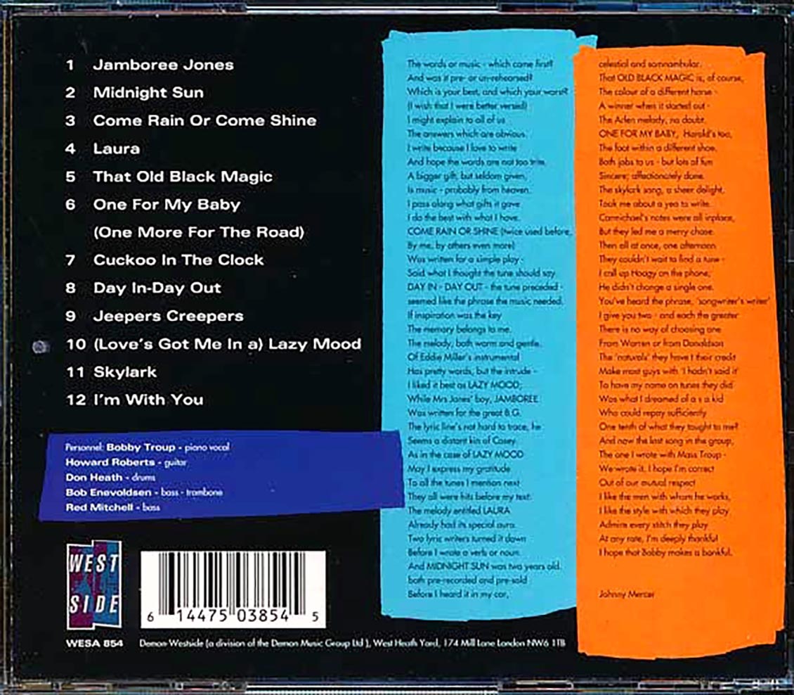 Bobby Troup - Sings Johnny Mercer